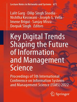 cover image of Key Digital Trends Shaping the Future of Information and Management Science